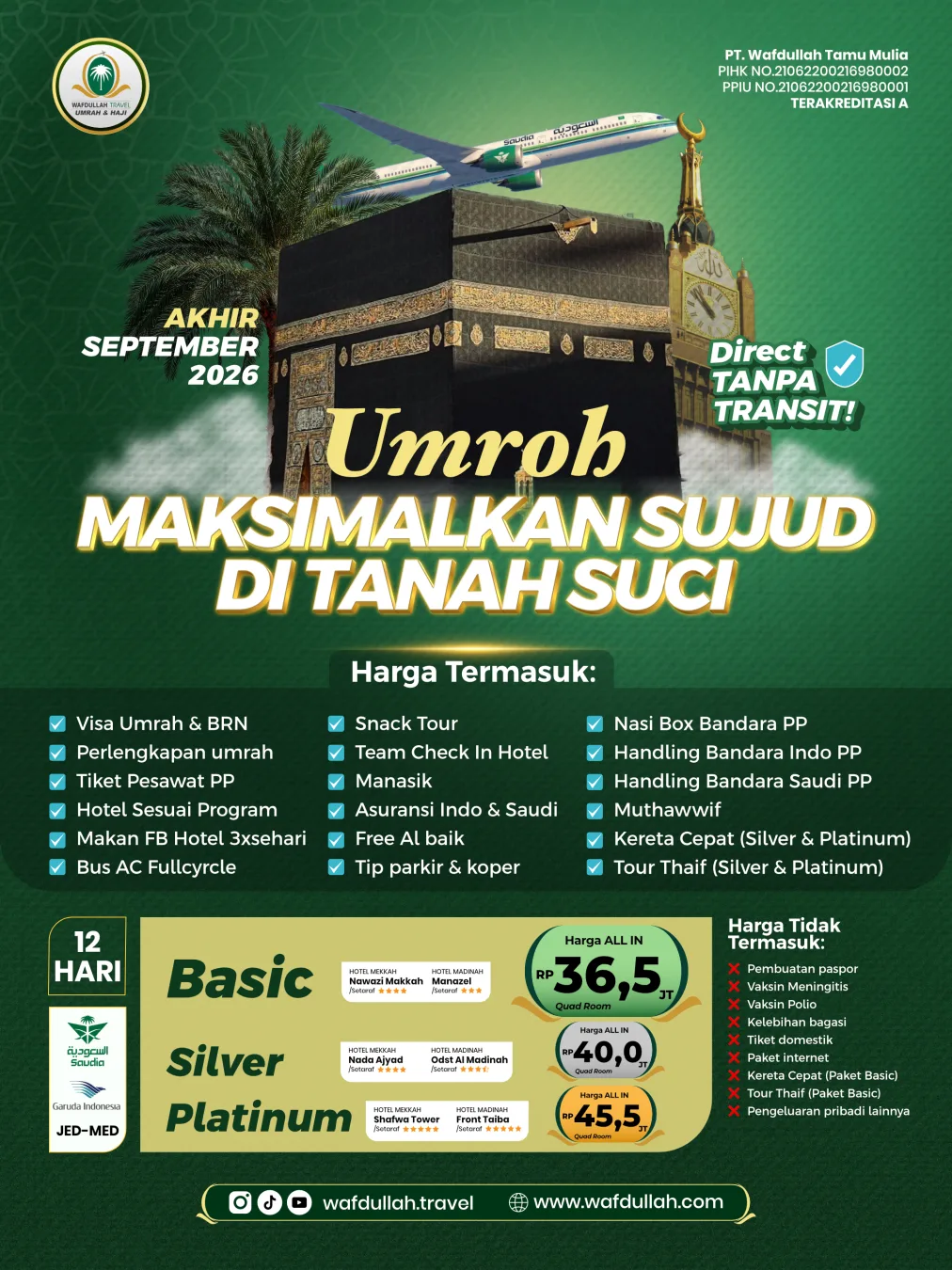 Umroh Maksimalkan Sujud diTanah Suci Basic