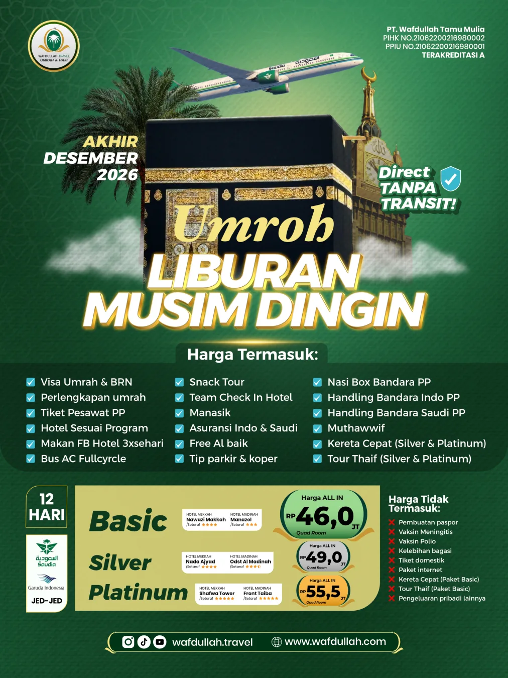 Umroh Liburan Musim Dingin Platinum