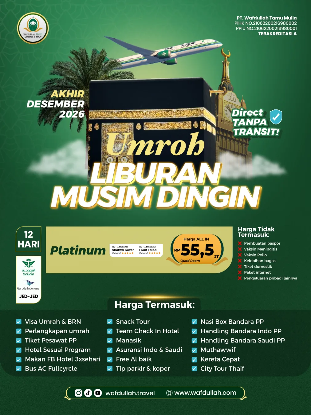 Umroh Liburan Musim Dingin Platinum