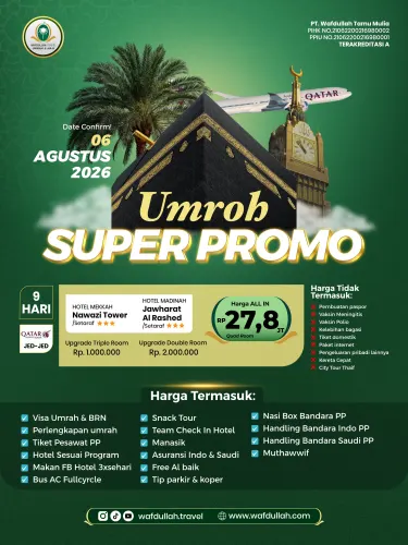 UMROH SUPER PROMO AGUSTUS
