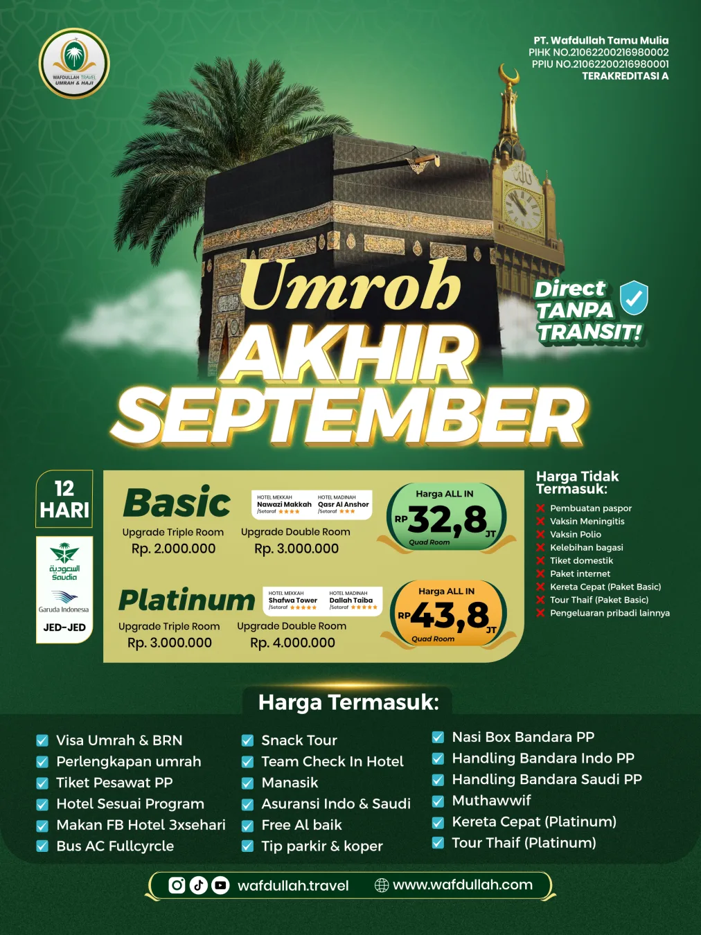 UMROH AKHIR SEPTEMBER PLATINUM