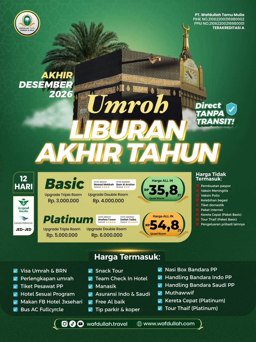 UMROH LIBURAN AKHIR TAHUN BASIC