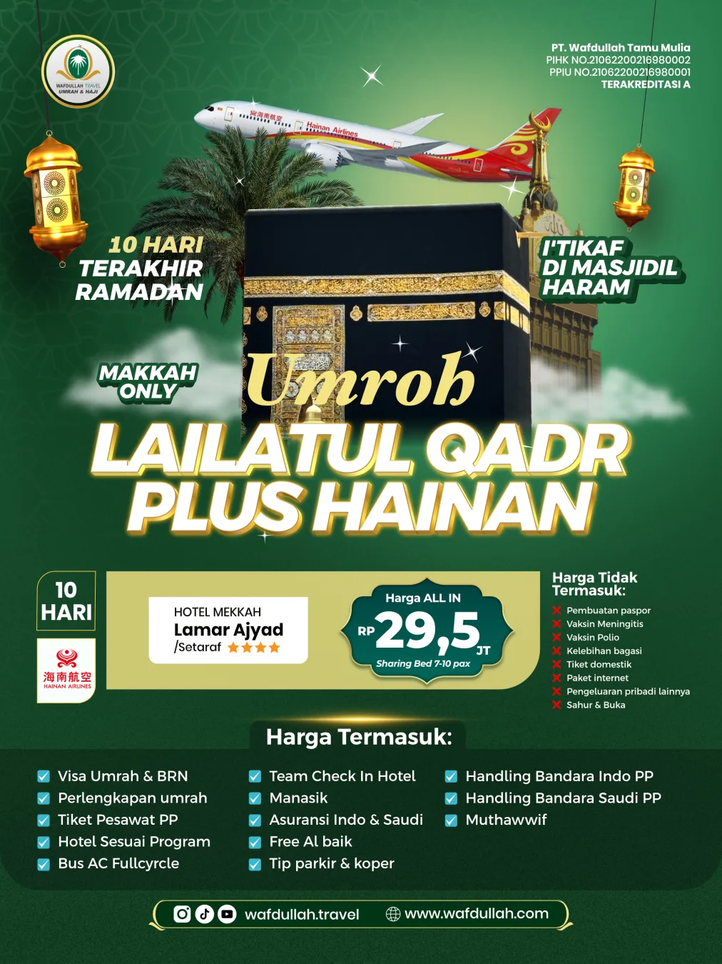 UMROH LAILATUL QADR PLUS HAINAN