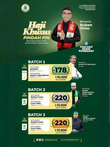 Haji Khusus Pindah PIN 2027 (Transit Flight)