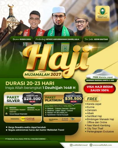Haji Mujamalah Platinum 2027 Akhir Dulqodah - 20 Hari - Saudi Airlines